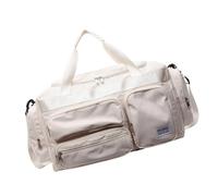 Bolsa de viaje para fin de semana, entrenamiento, gimnasio, a la moda, resistente al agua, artículos personales, regalos, bolsa deportiva para gimnasio, beige, Mass Beauty