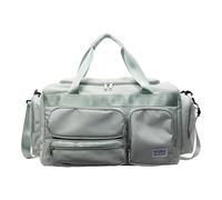 Bolsa de viaje para fin de semana, entrenamiento, gimnasio, a la moda, resistente al agua, artículos personales, regalos, bolsa deportiva para gimnasio, Green, Mass Beauty