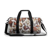 Bolsa de viaje para fin de semana para hombres y mujeres, bolsas de noche de gran capacidad, varias imágenes de conchas, bolsa de lona para viajes, deportes, gimnasio, bolsas de lona para viajes,