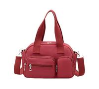 Bolsa de viaje para fines de semana, entrenamiento, gimnasio, a la moda, resistente al agua, artículos personales, regalos, bolsa de viaje, Red, Mass Beauty