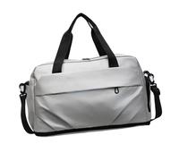 Bolsa de viaje para fines de semana, entrenamiento, gimnasio, bolsa de hombro para mujeres y niñas, resistente al agua, Silver, Mass Beauty