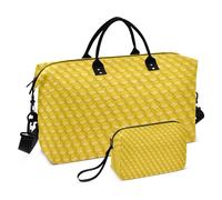 Bolsa de viaje para gimnasio, bolsa de viaje para llevar al hombro, bolsa de fin de semana con bolsa de aseo para entrenamiento, resistente al agua, cera de abeja, Multi, 1 size, Moderno / Equipada