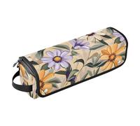 Bolsa de viaje para herramientas para el cabello con alfombrilla resistente al calor, impermeable, organizador de viaje para planchas planas, alisadores, rizadores, estilo de Georgia O'Keeffe