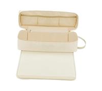 Bolsa de viaje para herramientas para el cabello con alfombrilla resistente al calor, organizador portátil para secadora, alisador y cepillo, 16.54 x 5.12 x 5.12 pulgadas