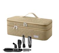 Bolsa de viaje para herramientas para el cabello - Estuche de almacenamiento de doble capa resistente al calor | Bolsa para herramientas para el cabello con compartimentos, bolsa para herramientas de