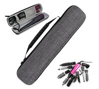 Bolsa de viaje para herramientas para el cabello, rizador, caja de almacenamiento multifuncional de EVA con cremallera, bolsa de transporte para hombres y mujeres, Gray, Refer to description, Unisex