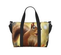 Bolsa de viaje para hombre, bolsa de gimnasio, divertida bolsa de equipaje de ardilla con correa para el hombro, bolsa de gimnasio grande para mujer, bolsa de fin de semana, bolsa de transporte