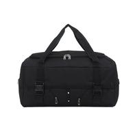 Bolsa de viaje para hombre, bolsa de viaje de gran capacidad, impermeable, para fin de semana, vacaciones, para yoga, Un color, Negro