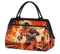 Bolsa de viaje para jugadores de fútbol americano para mujeres, hombres, niños y niñas, bolsas de fin de semana, 24 L, bolsa de cabina para deportes, gimnasio, yoga, color, 24 L, Organizador de bolsas