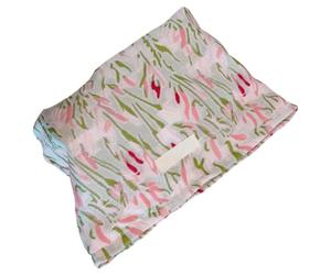 Bolsa de Viaje para Maquillaje Compacta de Lona, Ligera y Portátil | Almacenaje Multiuso para Camping y Viaje, Cierre Seguro, Formato Pequeño, Estilo Floral Textil