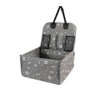 Bolsa de viaje para mascotas, asiento de coche para perros, asiento trasero para perro, cama con bolsillos, tela Oxford, correa ajustable, asiento impermeable para perros para gatitos y pequeños