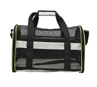 Bolsa de Viaje para Mascotas, transportín para Gatos y Perros, transportín Plegable de Nailon 600D con Correa de Hombro Ajustable, Entrada con Cremallera Lateral, ventilación de ma (Gris Claro)