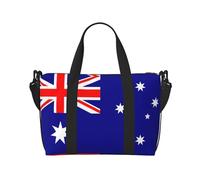 Bolsa de viaje para mujer con bandera australiana, bolsa de mano grande para fin de semana, bolsa de entrenamiento para gimnasio, bolsa de hospital para mamá, Black, Talla única