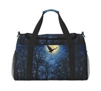 Bolsa de viaje para mujer con estampado de cielo nocturno, para fin de semana, Negro -, Talla única