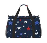 Bolsa de viaje para mujer con estampado de estrellas de cielo, Negro -, Talla única