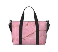 Bolsa de viaje para mujer con textura de mármol rojo, bolsa de mano grande para fin de semana, bolsa de entrenamiento para gimnasio, bolsa de hospital para mamá, Black, Talla única