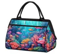 Bolsa de viaje para mujeres, hombres, niños y niñas, Ocean Sea Submarine World Weekend Overnight Bags 24L Holdall Tote Cabin Bag for Sports Gym Yoga, color, 24 L, Organizador de bolsas