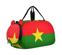 Bolsa de viaje para niñas con la bandera de las Islas Vírgenes Británicas, bolsa de viaje para fin de semana, para baile nocturno, bolsa de lona para niños, Burkina Faso Flag, Classic