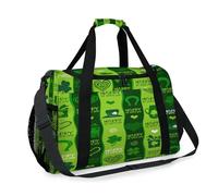 Bolsa de viaje para niñas, niños, mujeres, hombres, tréboles felices, fin de semana, bolsa de noche, bolsa de hombro, bolsa de equipaje para viajes, deportes, gimnasio
