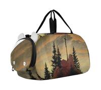 Bolsa de viaje para niños, de Leonardo da Vinci, bautizo, Cristo, para la noche, Caspar David Friedrich Das Kreuz im Gebirge, Classic