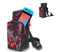 Bolsa de viaje para Nintendo Switch - LYCEBELL Mochila de almacenamiento de Bolsa de hombro para Switch Joy&Con Grip,Pro Controller, Switch Consola y Otros Acccesorios (Negro)
