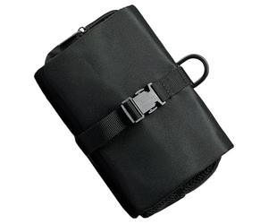 Bolsa de viaje para organizar artículos de tocador, organizador plegable con múltiples compartimentos, organizador de maquillaje impermeable, Black, Talla única