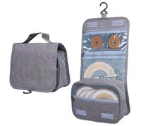 Bolsa de viaje para ostomía, organizador colgante, bolsa de almacenamiento de accesorios, bolsa para suministros de ostomía (gris)