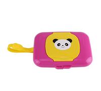 Bolsa de Viaje para Toallitas Húmedas para bebé, Estuche Portátil para Toallitas para bebé, Dispensador para Viajes Al Aire Libre, Toallitas Húmedas para Cochecito (caja rosa roja)