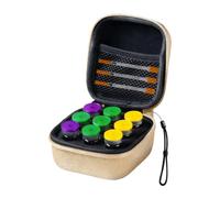 Bolsa de viaje para viales de medicamentos, 9 ranuras, acolchada | Protección multicapa acolchada, correa de hombro ajustable, solo para almacenamiento, para viajes, trabajo y desplazamientos