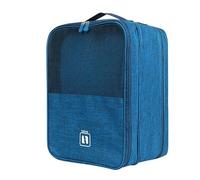 Bolsa de viaje para zapatos para viajes, se adapta a hasta 3 pares de zapatos, bolsa portátil para zapatos, Blue, M