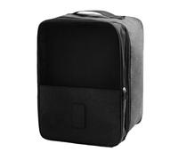 Bolsa de Viaje para Zapatos, Tela Oxford, Gran Capacidad, 3 Pares de Porta Zapatos con Funda para Equipaje para Deportes al Aire Libre, Viajes de Negocios (L Negro)