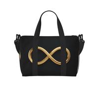 Bolsa de viaje plana con signo de infinito, ligera, para hombres y mujeres, bolsa impermeable para viajes de fin de semana al gimnasio