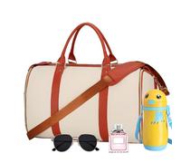 Bolsa de Viaje Plegable - Bolsa Grande Personal de Fin de Semana, Bolsa de Fin de Semana, Impermeable Durante la Noche, Viaje de Viaje con Compartimento para Zapatos para Hombres y Mujeres,