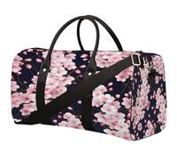 Bolsa de viaje plegable con diseño de flores japonesas y flores de cerezo, impermeable, con correas para el hombro