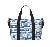 Bolsa de viaje plegable con estampado de Shoal of Fish, ideal para viajes, trabajo, gimnasio, etc