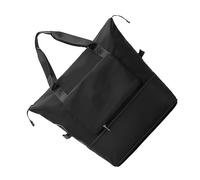 Bolsa de viaje plegable de gran capacidad para mujeres y hombres, portátil, plegable, ligera, impermeable, de tela Oxford, para deportes expandibles, gimnasio, vacaciones (negro), Black