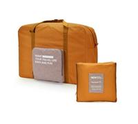 Bolsa de viaje plegable de tela Oxford, bolsa de viaje para hombres y mujeres, bolsa de viaje de fin de semana, Orange, 2 unidades