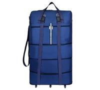 Bolsa de Viaje Plegable Gran Capacidad Oxford Impermeable for mudanzas, Bolsas Transporte aéreo 36 Pulgadas y 6 Ruedas para la excursión de Fin de Semana al Gimnasio(Blue)