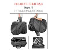 Bolsa de viaje plegable para bicicletas Estuche portátil para transporte de bicicletas apto para bicicletas plegables de 20 a 22 pulgadas - Funda protectora de almacenamiento para (Tipo A 14-16