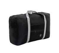 Bolsa de viaje plegable portátil de gran capacidad, bolsa de deporte para gimnasio, ligera, bolsa de viaje, Black, Talla única