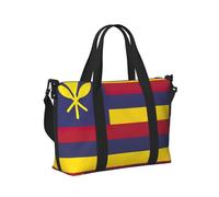 Bolsa de viaje portátil con estampado de bandera del Reino de Hawái, bolsa de mano plegable para viajes de fin de semana, accesorio de gimnasio