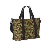 Bolsa de viaje portátil con estampado de plantas carnívoras, bolsa de mano plegable para viajes de fin de semana, accesorio de gimnasio