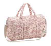 Bolsa de Viaje portátil con Estampado Floral Suave, 18x8, 7x11, con Correa para Viajes al Aire Libre, decoración del hogar para Mujeres y niñas