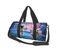 Bolsa de Viaje Redonda Astronauta Planet Bolsa de Gimnasio para Hombres y Mujeres Bolsa de Deporte Bolsa de Deporte