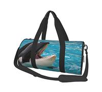 Bolsa de Viaje Redonda Ballena en la Piscina Bolsa de Gimnasio para Hombres y Mujeres Bolsa de Deporte Bolsa de Deporte