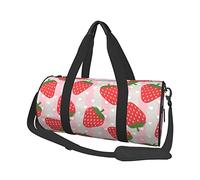 Bolsa de Viaje Redonda Bolsa de Gimnasio de Fresa Encantadora para Hombres y Mujeres Bolsa de Lona Bolsa de Deportes