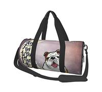 Bolsa de Viaje Redonda Bulldog Inglés Bolsa de Gimnasio para Hombres y Mujeres Bolsa de Deporte Bolsa de Deporte