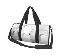 Bolsa de Viaje Redonda Caballos Blancos Bolsa de Gimnasio para Hombres y Mujeres Bolsa de Deporte Bolsa de Deporte