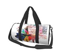 Bolsa de Viaje Redonda Colorida Teclado de Piano música Bolsa de Gimnasio para Hombres Mujeres Bolsa de Lona Bolsa de Deportes