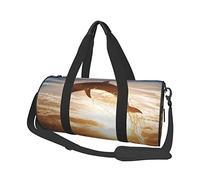 Bolsa de Viaje Redonda con diseño de Delfines y Animales Divertidos, Bolsa de Gimnasio para Hombres y Mujeres, Bolsa de Deporte